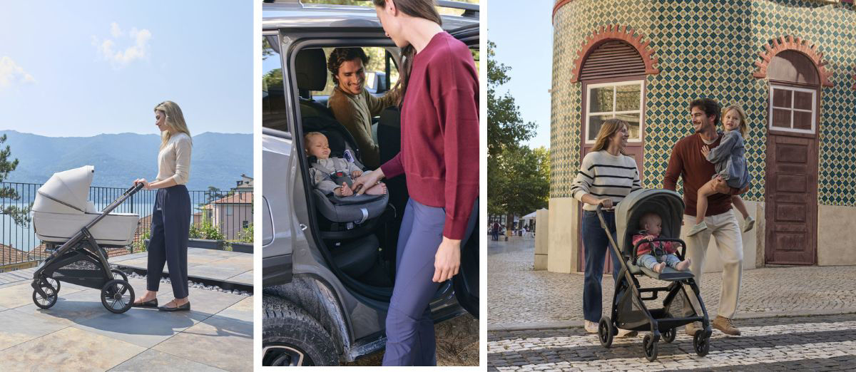 mamma e bambino con Trio Inglesina